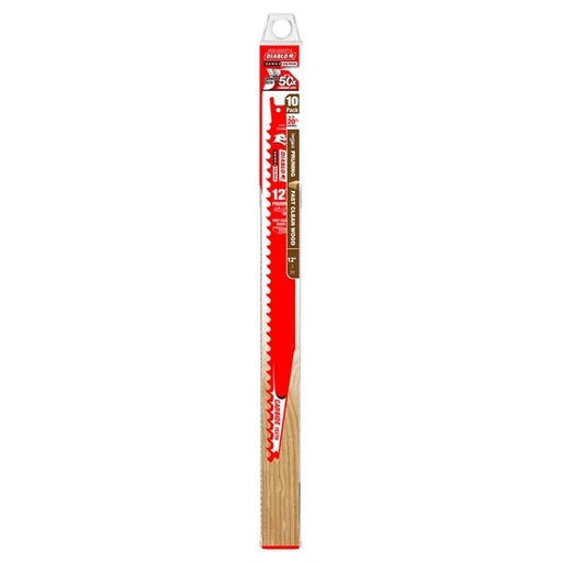 [DS1203CP10] RECIP BLADE 3TPI 12"L WOOD