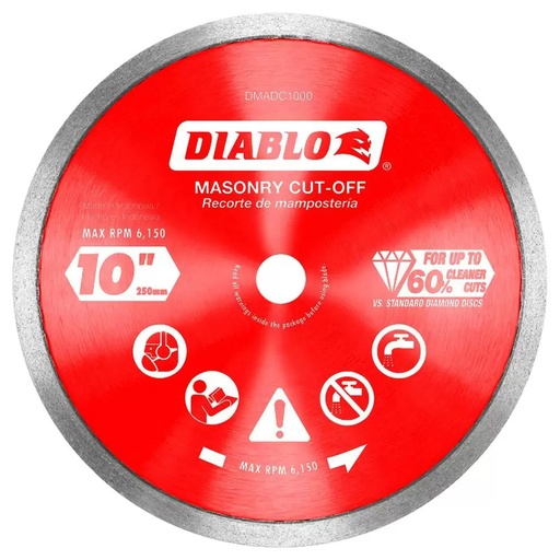 [DMADC1000] DIABLO MASNRY CR CUTOFF DSC 10"