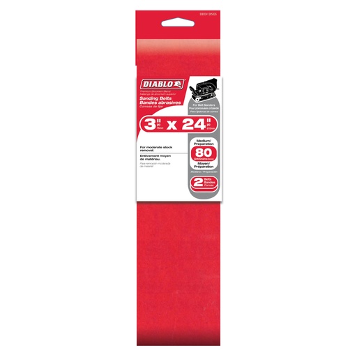 [DCB324080S02G] DIABLO LIJA BANDA 3"X24"G80 PK2