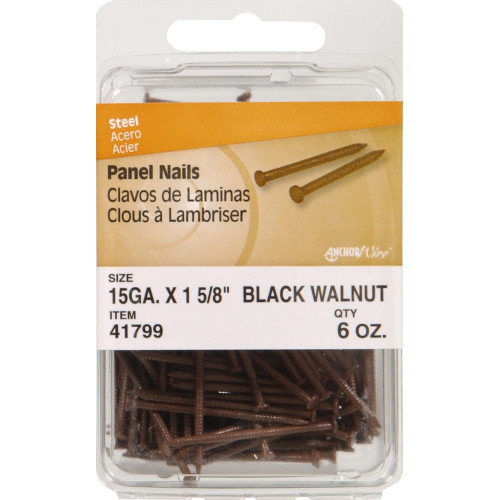 [41799] PANEL NAILS 1-5/8 15GA BLACK WAL
