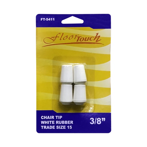 [FT5411] FURNITURE TIPS 3/8  WHT