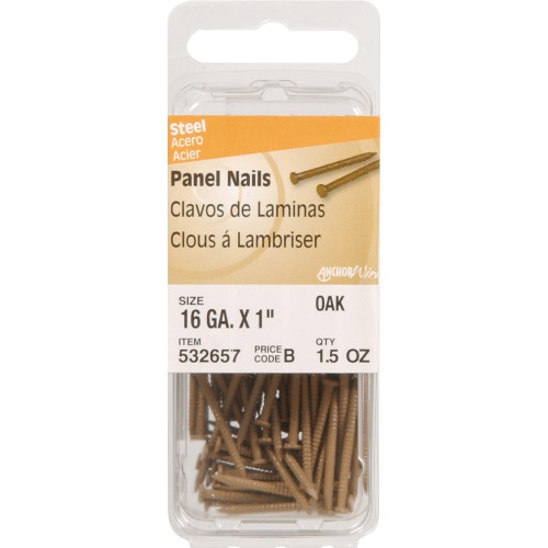 [532657] PANEL NAILS 16GA  1"  OAK PK1.5