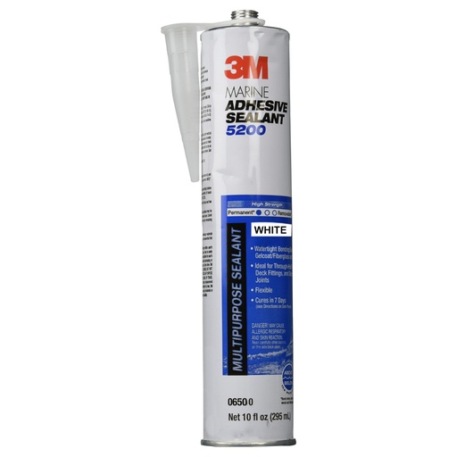 [430000250] 3M MARIN. ADH# 5200 10oz WHT.