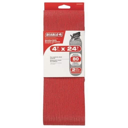 [DCB424080S02] DIABLO LIJA BANDA 4"X24" 80G P2