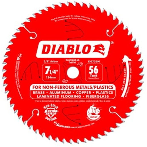 [D0756NA] DIABLO 7-1/4X56 NON FERROUS BULK