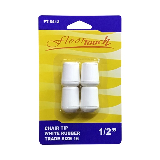 [FT5412] FURNITURE TIPS 1/2 WHITE