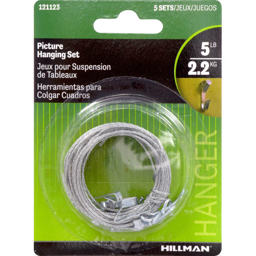 [121123] PICTURE HANGING SET 15' PK5