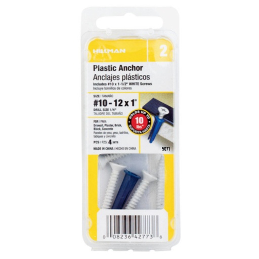 [5071] KIT EXPANSION C/TOR.#10 12X1 4PC