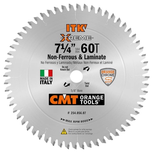 [25405607] CMT NON-FERR MALAMINE 7-1/4" 60T