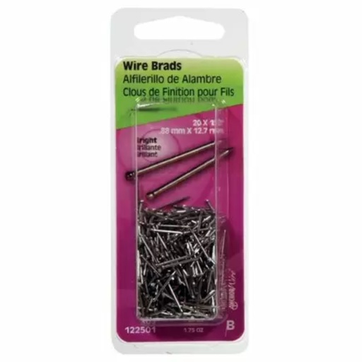 [122501] WIRE BRADS  1/2"  PK1.75 OZ
