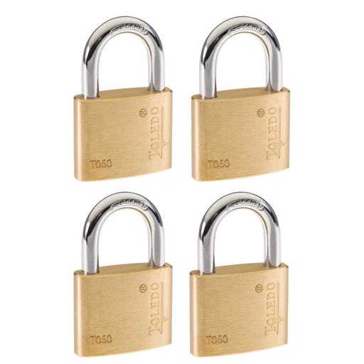 [380009225] TOLEDO CANDADO BRONCE 50MM 4P