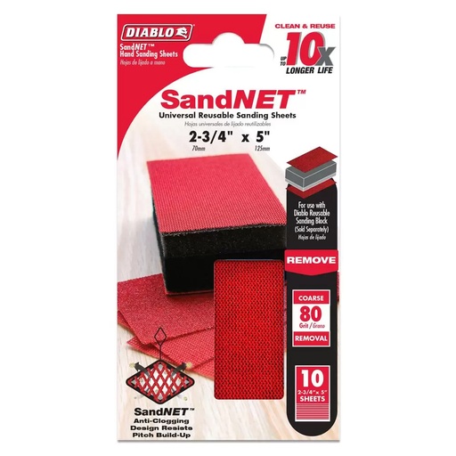 [DND234080S10N] DIABLO HAND SANDING PAD 80G