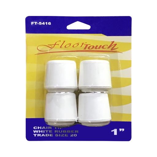 [FT5416] FURNITURE TIPS 1"" FT-5416 WHT