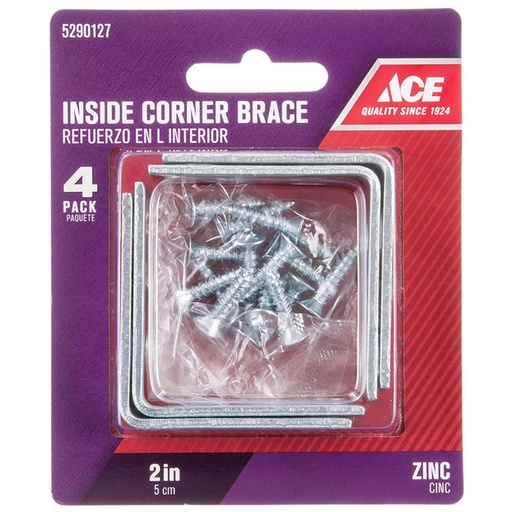 [5290127] CORNER BRACES 2""  ACE ZN
