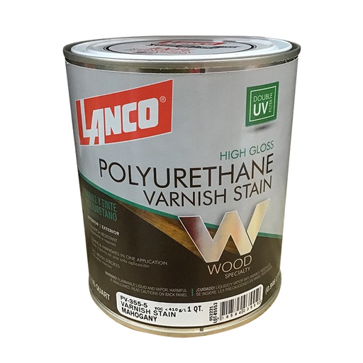 [PV3555] LANCO VARNISH STAIN MAHOGANY QT