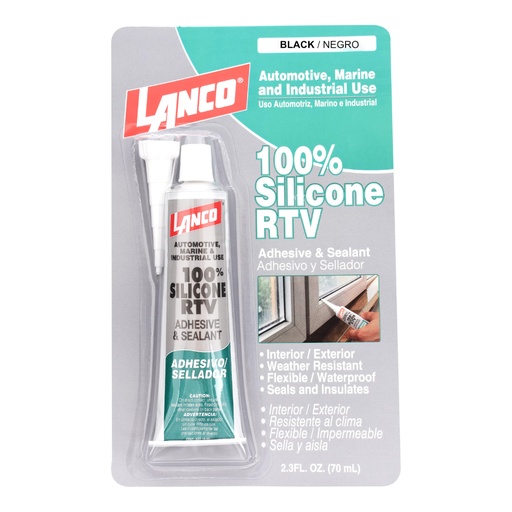 [TP89419] LANCO SILICONE RTV NEGRO 70ML