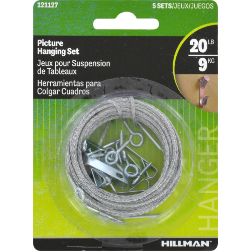 [121127] PICTURE HANGING SET 15FT PK5