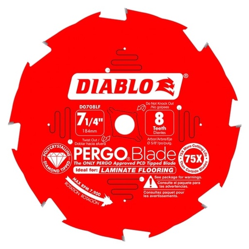 [D0708LF] FREUD DISCO  7-1/4X8PCD FLOORING