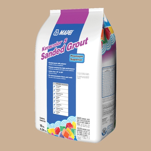 [5UJ005605] MAPEI KERACOLOR S CHAMPANE 10 LB