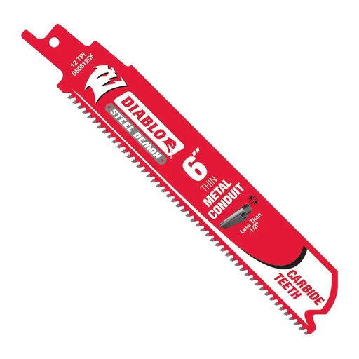 [DS0612CF3] DIABLO RECIP BLADE 12TPI 6" 3PK