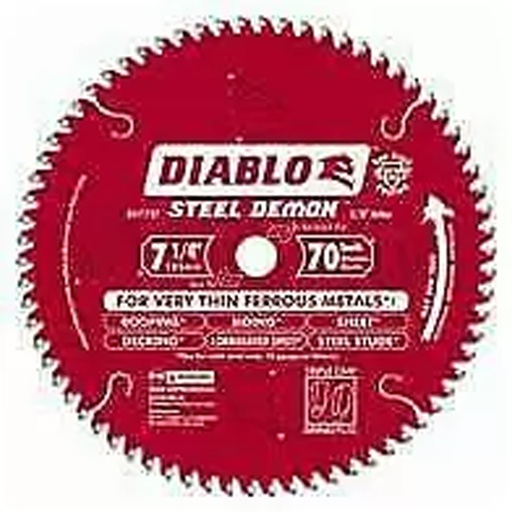 [D0770FA] DIABLO 7-1/4X70 TOOTH STEEL