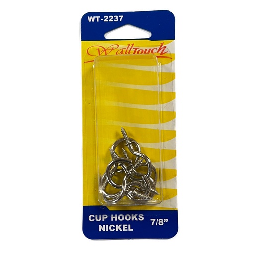 [WT2237] CUP HOOKS 7/8 NICKEL