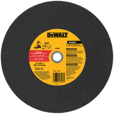 [DW8003] DEWALT CHOP SAW WHEEL 14X7/16X1
