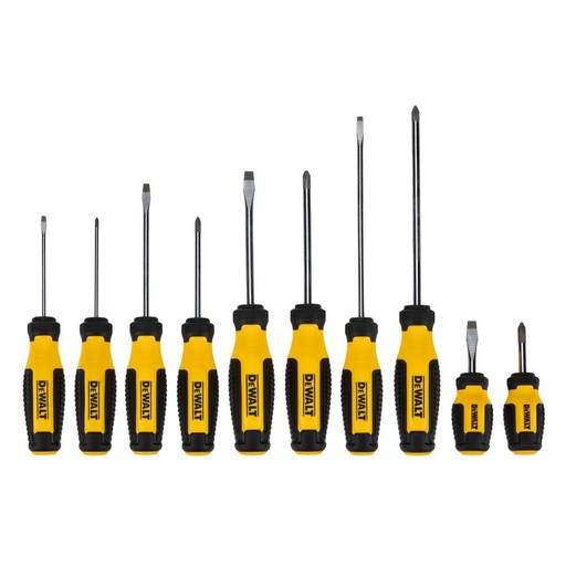 [2025548] DEWALT SCREWDRV SET FX BAR 10PC