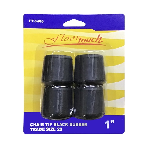 [FT5406] FURNITURE TIPS 1" BLACK