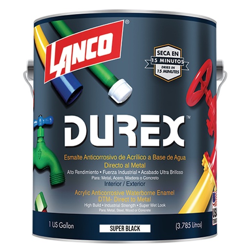 [DE7174] LANCO DUREX SUPER BLACK GL