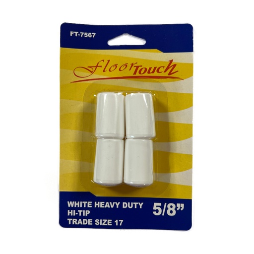 [FT7567] FURNITURE TIPS WHT.5/8 #17 PLAST